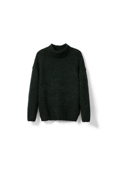 Turtleneck Sweater for spring and autumn Tracymade Free Size black