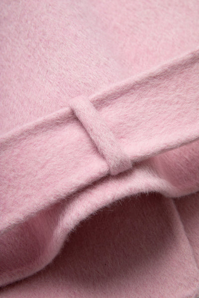 Woolen Long Sleeve Belt Jacket Tracymade