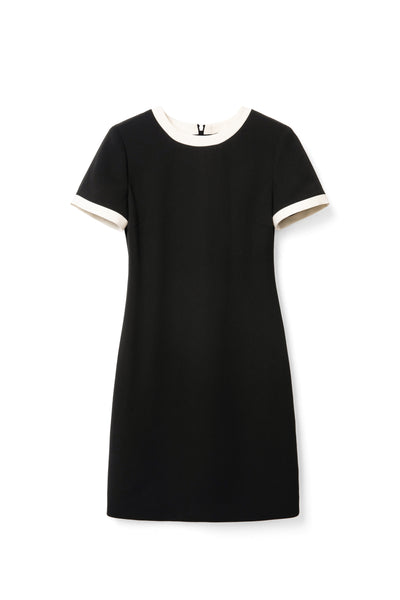 A light luxury elegant loose short-sleeved summer dress Tracymade black 4（S）