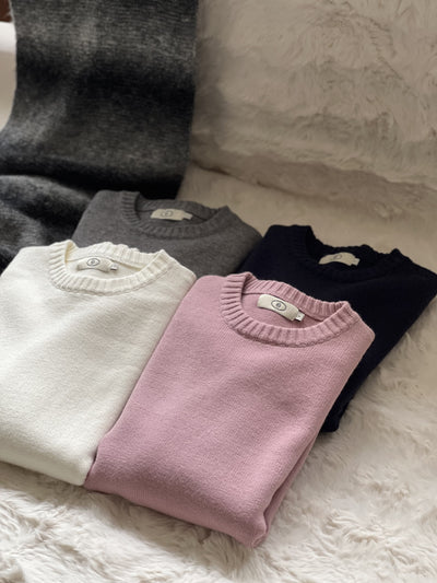 Minimalist and lazy sweater, loose-knit top Tracymade