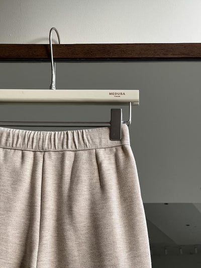 Minimalist milk silk loose wide-leg pants Tracymade 6（M） tea color