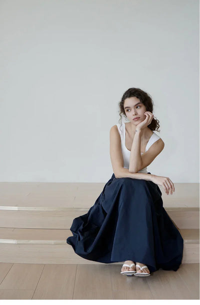 TOP 9 Denim blue corset skirt Tracymade