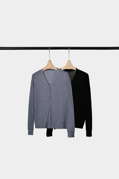 100% wool quality casual knit cardigan top Tracymade