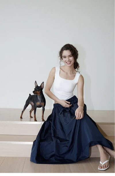 TOP 9 Denim blue corset skirt Tracymade