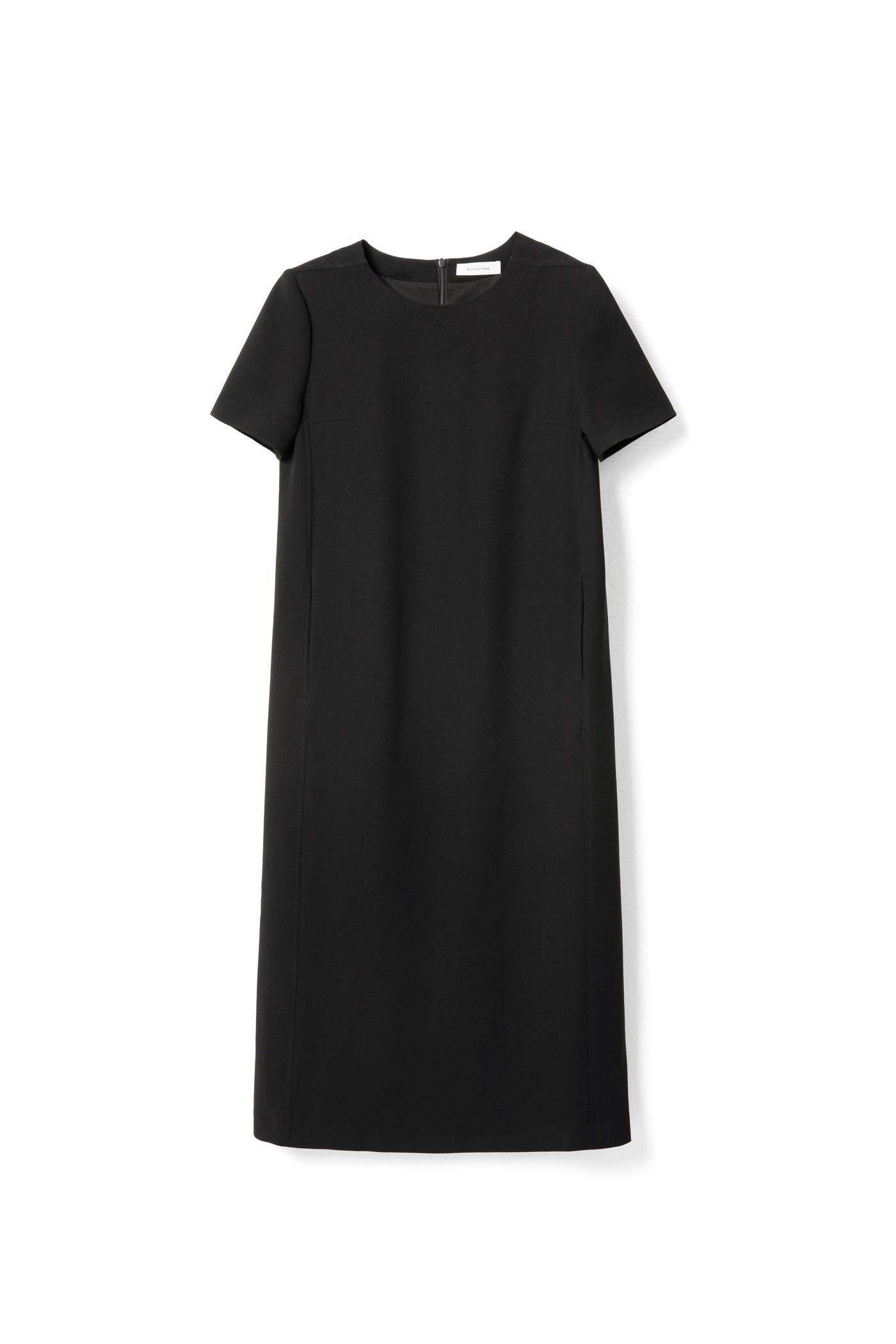 Acetic acid skirt minimalist loose long girls dress Tracymade 4（S） black