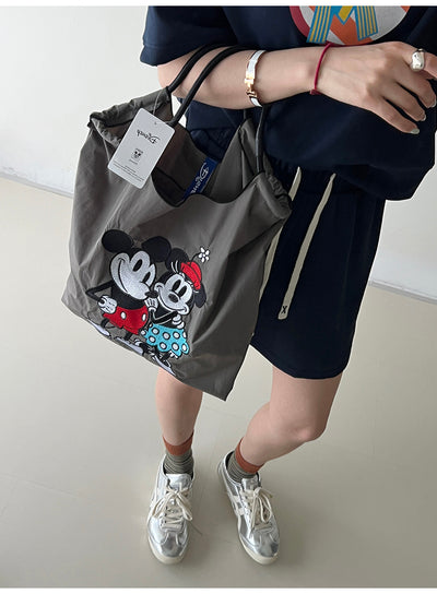 Mickey Minnie Canvas Bag Shoulder Bag Tracymade griege