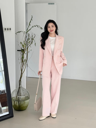 French minimalist and elegant suit set Tracymade 4（S） pink