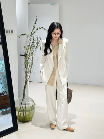 French minimalist and elegant suit set Tracymade