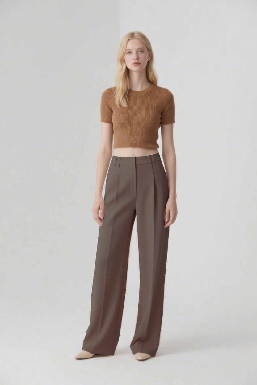TOP3 Laid-back and casual wide-leg pants Tracymade