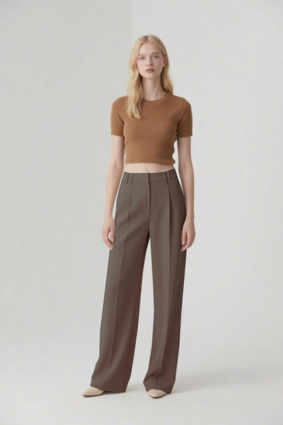 TOP3 Laid-back and casual wide-leg pants Tracymade