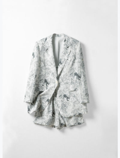 Linen suit jacket (with shorts included) Tracymade white 4（S）