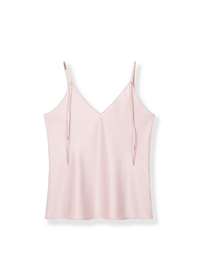 Minimalist long-chain adjustable halter top Tracymade 4（S） pink