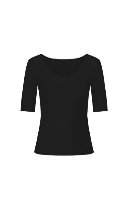 Minimalist traceless T-shirt Tracymade 6（M） black