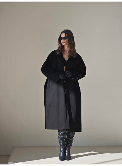French-style casual cotton trench coat Tracymade