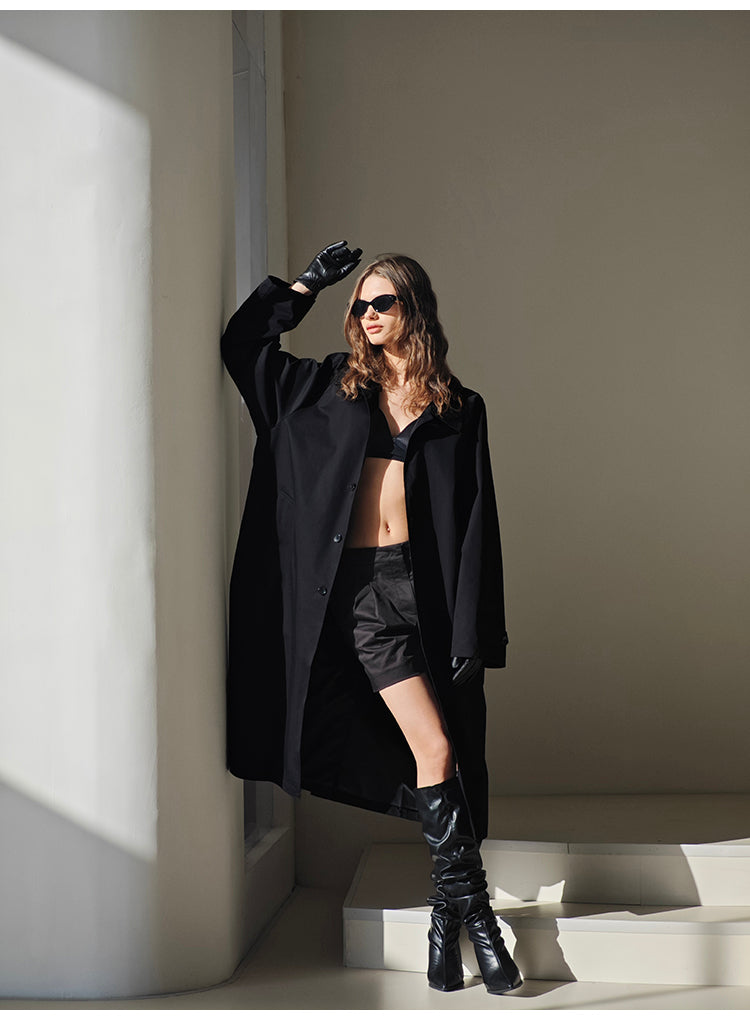 French-style casual cotton trench coat Tracymade