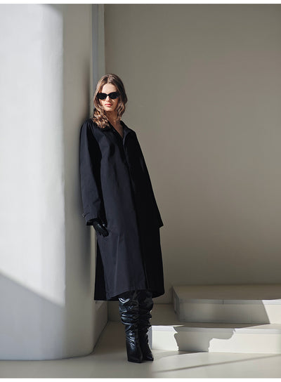 French-style casual cotton trench coat Tracymade