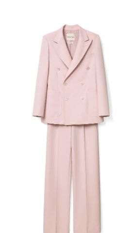 French minimalist elegant suit for spring Tracymade 4（S） pink