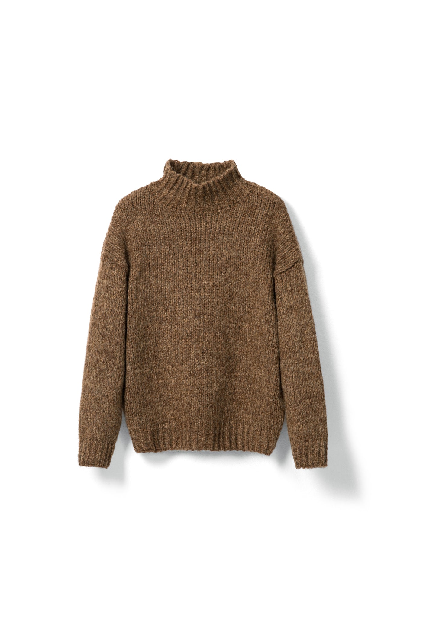 Turtleneck Sweater for spring and autumn Tracymade Free Size brown